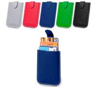 ANTEVIA - Porte Carte bancaire Anti piratage RFID Ultra Fin avec Compartiment Billet | Plus DE 20 MODÈLES | Fidélité Crédit Homme Femme | Couleur: Gris (Serbin Bleu)