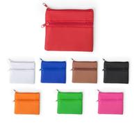 ANTEVIA - Porte Monnaie avec Double Poche léger et Robuste | Plus DE 20 MODÈLES | Homme Femme | Couleur : Rouge (Ralf Rouge)