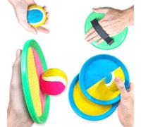 ANTEVIA - Raquettes de Plage Scratch ø18cm + Balle | Plus DE 10 MODÈLES |Enfant ou Adulte | Jeu Plein air Plage (Sticky Paddles)