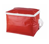 ANTEVIA - Sac Isotherme 15 x 21 x 15cm | Plus DE 10 MODÈLES |Glacière | Matière: PVC |Couleur : Rouge (Coolcan Rouge)