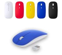 ANTEVIA - Souris sans Fils et Optique Bleu |Plus DE 10 MODELES| USB Ergonomique (Lyster Bleu)