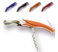 ANTEVIA - Tire bouchon, décapsuleur et coupe capsule orange 10cm | Accessoires cuisine maison original (Mac orange)