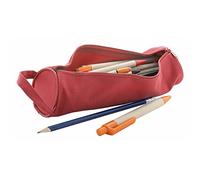 ANTEVIA - Trousse scolaire pour stylos avec poignée | PLUS DE 10 MODELES | Fermeture: Zippé | Avec poignée | Couleur : Rouge (Celes rouge)