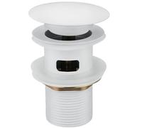 Antfly Garniture de vidage pour lavabo avec trop-plein, bonde de vidage, Pop Up Valve,Garniture de vidage universelle pour lavabo et plan de toilette (Blanc)