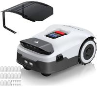 ANTHBOT Genie600 - Tondeuse Robot Automatique avec Garage 20 Lames pour 680 m², Coupe Silencieuse, Protection Antivol Et Anti-Pluie, Programmation Via Application Smartphone