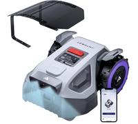 ANTHBOT M5 Robot Tondeuse sans Câble avec Abri Inclus, GPS RTK, Caméra IA, 500m², Pente 45%, 3 Mois NRTK Offerts