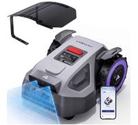 ANTHBOT M9 Robot tondeuse sans câble périphérique GPS RTK et caméra IA HDR Dual Vision jusqu’à 1 200 m² avec abri transparent
