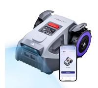 ANTHBOT M9 Robot Tondeuse sans Fil, NetRTK, 4G, Batterie 5000 mAh, Recommandé 1000 m², Maximum 1200 m², Pente de 24° (45%), Prend en Charge 2RTK Conçu pour Les Jardins Avant et Arrière