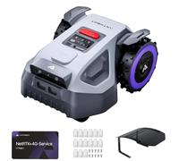 ANTHBOT Tondeuse Robot- 650 m², NRTK, Garage Standard Inclus, Forfait 4G d'un an, 20 Lames, Gestion par Zones, Tonte Programmée, Système Intelligent d'évitement d'obstacles
