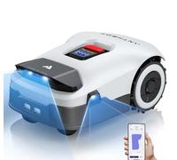 ANTHBOT Tondeuse Robot Genie 600E sans câble Limite, recommandé 600 m², Max. 900 m², Bande de fréquence complète RTK + 4 caméras de Vision, contrôle par Application 4G, Gestion Multi-Zones, IA