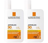 Anthelios Crème Solaire en Fluide Invisible Visage SPF30 Avec Parfum 50ml Pour La Peau 2x50 ml