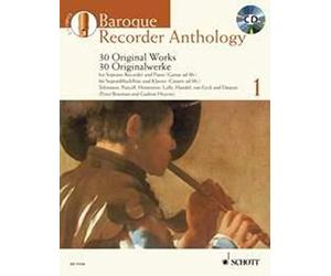 Anthologie de la flute a bec baroque volume 1 - edition avec cd