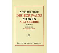 Anthologie des écrivains morts à la guerre 1939-1945