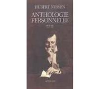 Anthologie personnelle - Hubert Nyssen - Actes sud - broché - Livre