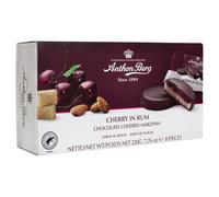 Anthon Berg - Massepain enduit chocolat cerise au rhum (boîte cadeau 275g)