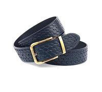 Anthoni Crown Ceinture pour Femme, Bleu foncé, 105 cm Mixte