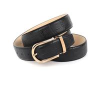Anthoni Crown Ceinture unisexe pour femme, Noir, 105 cm
