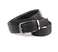 Anthoni Crown Leder Wendegürtel Ceinture, Noir, 90 Hommes