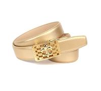 Anthoni Crown Ledergürtel Ceinture, Gold, 85 Femme