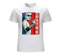 Anthony Bourdain American Celebrity Legendary Chef Retro Men's Short Sleeve Cotton Shirt for Sport Size S