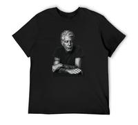 Anthony Bourdain T-Shirt Funny Birthday Cotton Tee Vintage Gift Men Women Black XL