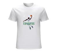 Anthony Edwards Air Jersey Men's T-Shirt Unisex White Tee Clothing M