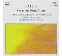 Falla, M. De – Songs & Piano Music – NAXOS