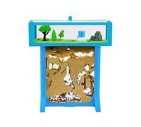 AntHouse - Fourmilière de Sable | Kit T 3D 15x15x1,5 cm | Ferme de Fourmis Bleu | Fourmis Incluses