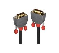 Câble de raccordement LINDY DVI Fiche mâle DVI-D 24+1 pôles, Fiche mâle DVI-D 24+1 pôles 15.00 m noir 36227 Câble DVI