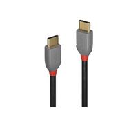 Lindy Câble USB 2.0 Type C 36871 mâle-mâle 1 m Noir/Gris