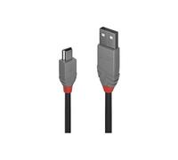 Lindy Câble USB 2.0 USB-A mâle vers USB-Mini-B mâle 5,00 m noir 36725