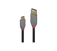 Anthra Line - Câble USB - USB type A (M) pour 24 pin USB-C (M) - USB 3.2 Gen 2 - 5 V - 3 A - 3 m - débit de transfert de données jusqu'à 10 Gbps -
