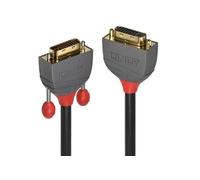 Anthra Line - Rallonge de câble DVI - liaison double - DVI-D (M) pour DVI-D (F) - 3 m - vis moletées - noir