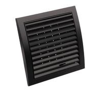 Anthracite Aération Grille 190mm x 190mm Avec 125mm Bride Moustiquaire Et Volet