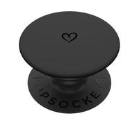 Anthracite - Cœur Minimaliste Love PopSockets PopGrip Adhésif