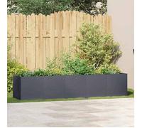 Anthracite Jardinière Anthracite 200x40x40 cm Acier laminé à froid - Résistant aux intempéries - Durable 13.05 kg &Neuf13366