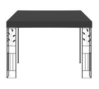 Anthracite Pergola/Pavillon pour Fête - BKM - Belvédère à montage mural 3x3x2 - 5 m Anthracite_0229084