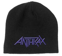 Anthrax Bonnet Band Logo Amongst The Living Nouveau Officiel Noir Size One Size