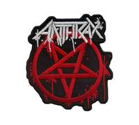 Anthrax Écusson thermocollant avec logo pentagramme Rouge/noir/blanc Taille unique, Rouge/Noir/Blanc, taille unique