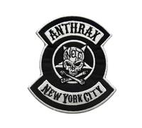 Anthrax Écusson thermocollant NYC - Taille unique - Noir/blanc, noir/blanc, taille unique