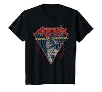 Anthrax Optical Euphoria T-Shirt, Enfant, Noir, 3 Ans