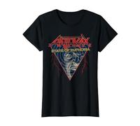 Anthrax Optical Euphoria T-Shirt, Femme, Noir, XL