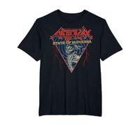 Anthrax Optical Euphoria T-Shirt, Homme Grandes Tailles, Noir, 6X Tall