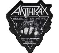 Anthrax Soldier Of Metal FTD Patch thermocollant (Taille unique) (Noir/Blanc), noir/blanc, taille unique