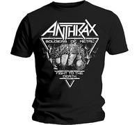 Anthrax - T-Shirt # L Black Unisex # Soldier of Metal FTD [Import]