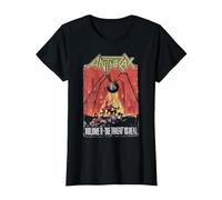 Anthrax Threat is Real 25th Anniversary T-Shirt, Femme, Noir, XS