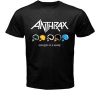 Anthrax Trash Metal Rock Black Mens T Shirt T-Shirts à Manches Courtes(XX-Large)