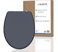 Anthrazit Siège Wc Avec Abaissement Automatique, Couvercle Avec Fermeture Rapide Pour Un Nettoyage Facile, En Plastique Thermodurcissable (Charge Max. 150 Kg)