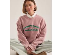 Anthropologie Anthropologie Amour Embroidered Pink Sweatshirt