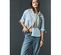 Anthropologie Anthropologie Blue Maeve The Shrunken Bennet Buttondown Shirt Blue M (EU 40-42)